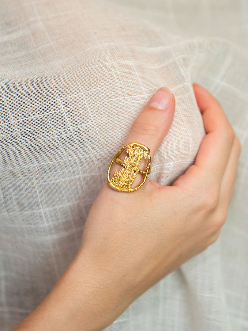 Oval Frame Ring