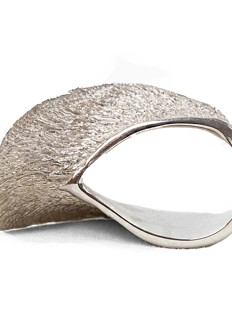Silver Leaf Ring