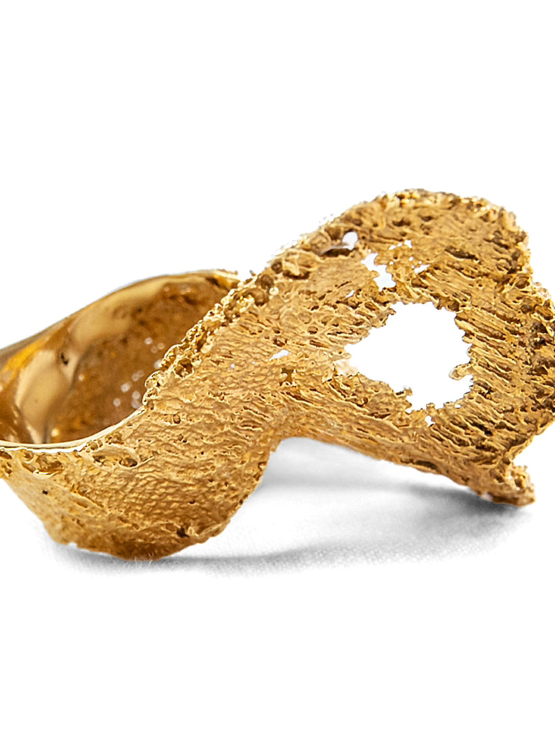 Gold Textile Ring