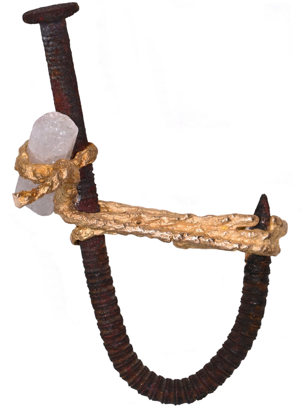 Big Nail with Pink Tourmaline Ring