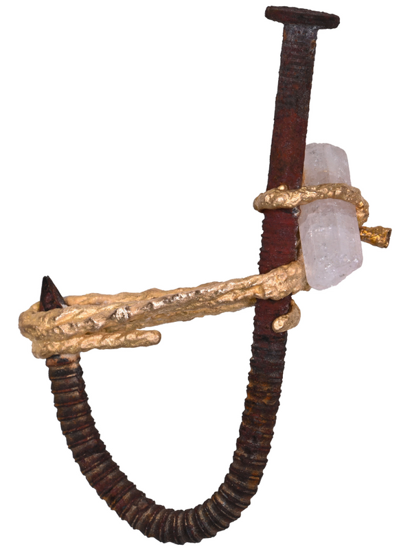 Big Nail with Pink Tourmaline Ring