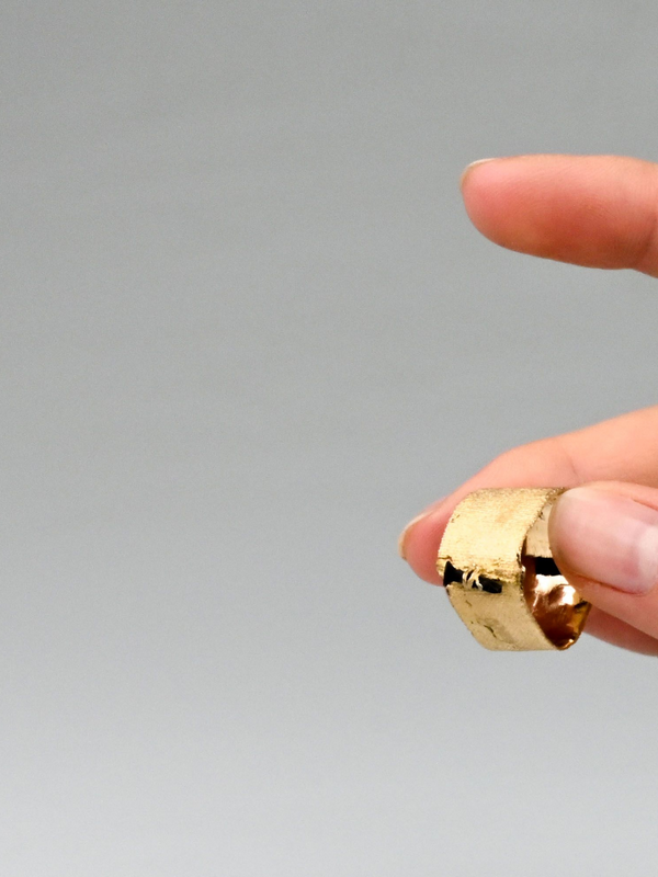 Tiny Nail On Front Ring