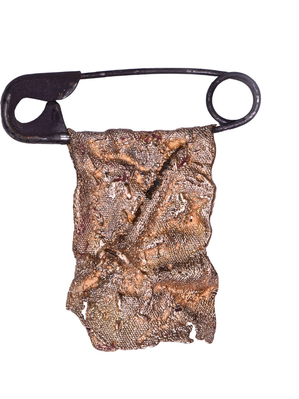 Nail In Textile Brooch