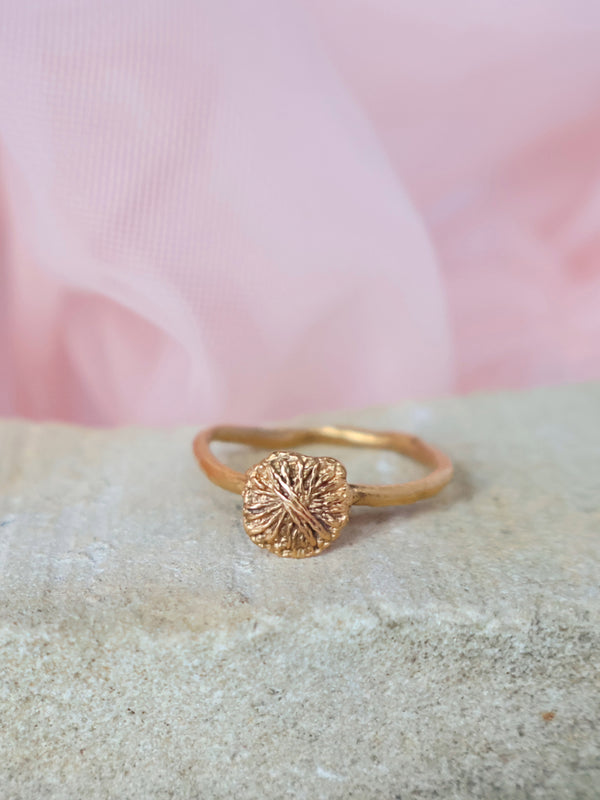 Tiny Flower Textile Ring