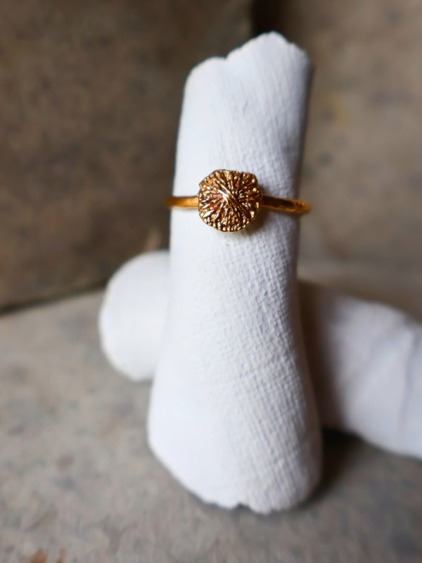 Tiny Flower Textile Ring